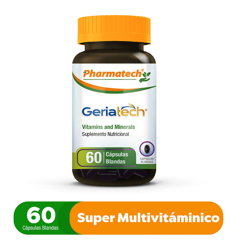Geriatech ( 60 cápsulas blandas) - Suplemento Nutricional