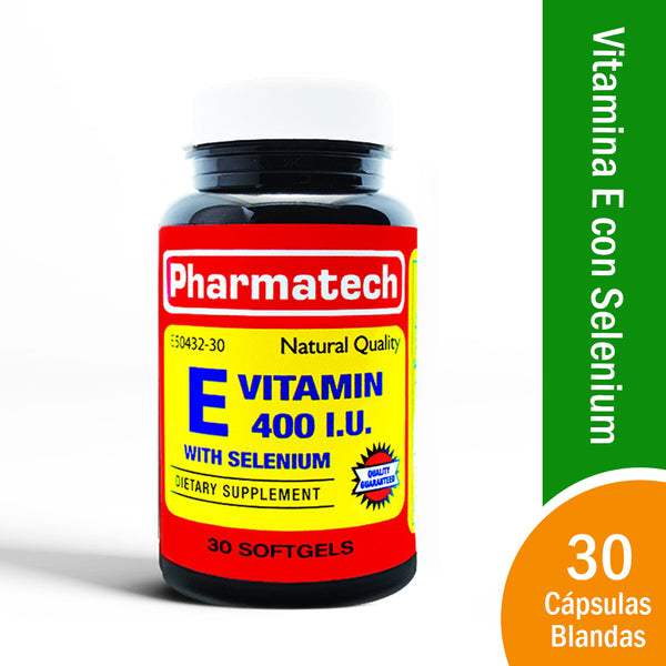 Vitamina E 400 UI with Selenium (30 cápsulas)